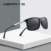 Load image into Gallery viewer, MERRYS DESIGN Men Polarized Square Sunglasses Outdoor Sports Male Eyewear Aviation Aluminum Legs UV400 Protection S8132
