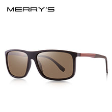 Load image into Gallery viewer, MERRYS DESIGN Men Polarized Square Sunglasses Outdoor Sports Male Eyewear Aviation Aluminum Legs UV400 Protection S8132