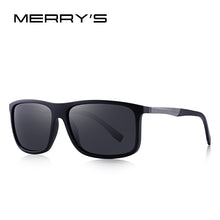 Load image into Gallery viewer, MERRYS DESIGN Men Polarized Square Sunglasses Outdoor Sports Male Eyewear Aviation Aluminum Legs UV400 Protection S8132