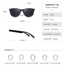 Load image into Gallery viewer, MERRYS DESIGN Men Polarized Sunglasses For Driving Outdoor Sports TR90 UV400 Protection S3010