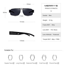 Load image into Gallery viewer, MERRYS DESIGN Men Polarized Sunglasses For Driving TR90 Legs UV400 Protection S8452N