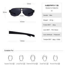 Load image into Gallery viewer, MERRYS DESIGN Men Polarized Sunglasses For Driving TR90 Legs UV400 Protection S8506N