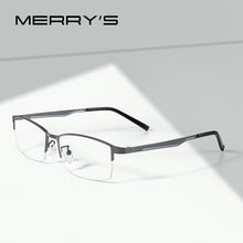 Carica l&#39;immagine nel visualizzatore di Gallery, MERRYS DESIGN Uomo Occhiali in titanio puro Telaio Business Style Quadrato maschile Ultralight Eye Miopia Prescrizione Business Style S2322