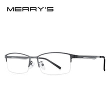 Carica l&#39;immagine nel visualizzatore di Gallery, MERRYS DESIGN Uomo Occhiali in titanio puro Telaio Business Style Quadrato maschile Ultralight Eye Miopia Prescrizione Business Style S2322