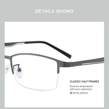 Carica l&#39;immagine nel visualizzatore di Gallery, MERRYS DESIGN Uomo Occhiali in titanio puro Telaio Business Style Quadrato maschile Ultralight Eye Miopia Prescrizione Business Style S2322