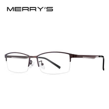 Carica l&#39;immagine nel visualizzatore di Gallery, MERRYS DESIGN Uomo Occhiali in titanio puro Telaio Business Style Quadrato maschile Ultralight Eye Miopia Prescrizione Business Style S2322