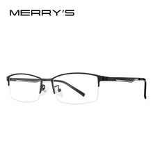 Carica l&#39;immagine nel visualizzatore di Gallery, MERRYS DESIGN Uomo Occhiali in titanio puro Telaio Business Style Quadrato maschile Ultralight Eye Miopia Prescrizione Business Style S2322
