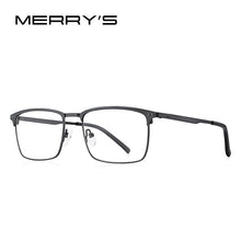 Carica l&#39;immagine nel visualizzatore di Gallery, MERRYS DESIGN Men Pure Titanium Glasses Frame Business Style Male Square Ultralight Eye Myopia Prescription Eyeglasses S2263