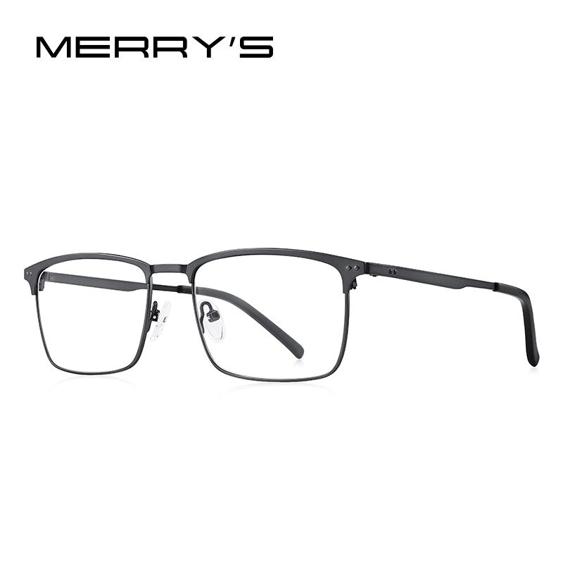 MERRYS DESIGN Men Pure Titanium Glasses Frame Business Style Male Square Ultralight Eye Myopia Prescription Eyeglasses S2263