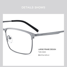 Carica l&#39;immagine nel visualizzatore di Gallery, MERRYS DESIGN Men Pure Titanium Glasses Frame Business Style Male Square Ultralight Eye Myopia Prescription Eyeglasses S2263