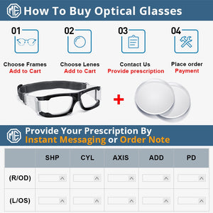 MERRYS DESIGN Men Sport Glasses Frame For Basketball Football Outdoor Sports Prescription Glasses Anti-fog Anti-impact S3035