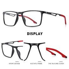 Load image into Gallery viewer, MERRYS DESIGN Men Sport Glasses Frame Myopia Prescription Eyeglasses Acetate Frame Aluminum Temple With Silicone Legs S2270