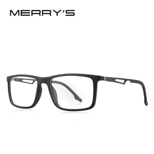 MERRYS DESIGN Men Sport Glasses Frames Acetate Frame Aluminum Temple With Silicone Legs Myopia Prescription Eyeglasses S2267