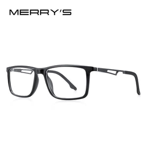MERRYS DESIGN Men Sport Glasses Frames Acetate Frame Aluminum Temple With Silicone Legs Myopia Prescription Eyeglasses S2267