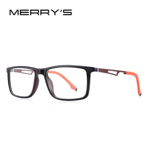 MERRYS DESIGN Men Sport Glasses Frames Acetate Frame Aluminum Temple With Silicone Legs Myopia Prescription Eyeglasses S2267