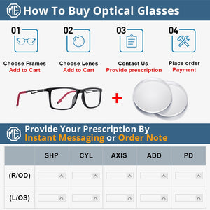 MERRYS DESIGN Men Sport Glasses Frames Acetate Frame Aluminum Temple With Silicone Legs Myopia Prescription Eyeglasses S2267
