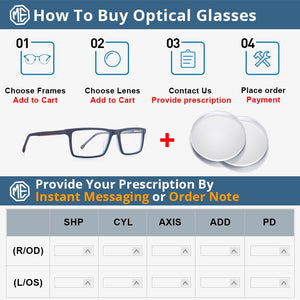 MERRYS DESIGN Men Square Classic Glasses Frames Acetate Optics Frame  Prescription Glasses Frames Optical Eyewear S2944