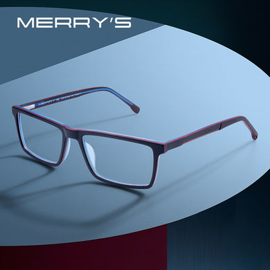 MERRYS DESIGN Men Square Classic Glasses Frames Acetate Optics Frame  Prescription Glasses Frames Optical Eyewear S2944