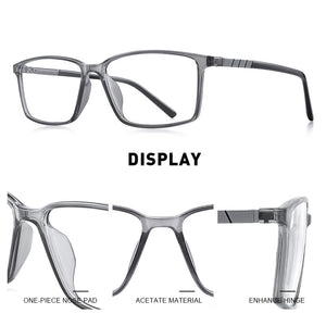 MERRYS DESIGN Men Square Frame Eyeglasses Myopia Prescription Optical Eyewear Acetate Frame S2205