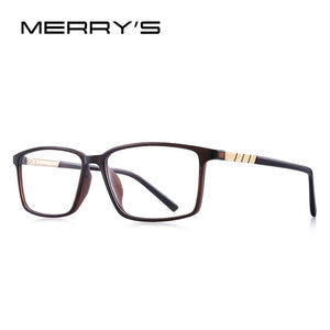 MERRYS DESIGN Men Square Frame Eyeglasses Myopia Prescription Optical Eyewear Acetate Frame S2205