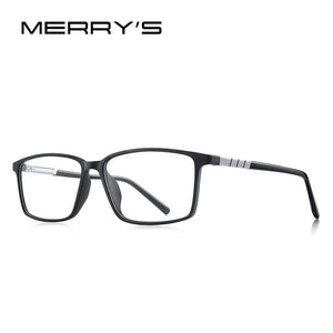MERRYS DESIGN Men Square Frame Eyeglasses Myopia Prescription Optical Eyewear Acetate Frame S2205