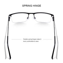 Carica l&#39;immagine nel visualizzatore di Gallery, MERRYS DESIGN Men Square Glasses Frame Male Half Optical Ultralight Business Style Myopia Prescription Alloy Eyeglasses S2008