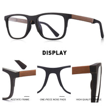 Load image into Gallery viewer, MERRYS DESIGN Men Square Glasses Male Myopia Prescription Eyeglasses TR90 Frame Titanium Alloy Legs S2033