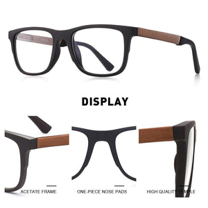 MERRYS DESIGN Men Square Glasses Male Myopia Prescription Eyeglasses TR90 Frame Titanium Alloy Legs S2033