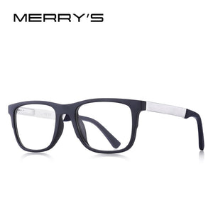 MERRYS DESIGN Men Square Glasses Male Myopia Prescription Eyeglasses TR90 Frame Titanium Alloy Legs S2033
