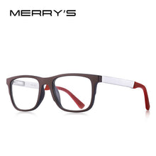 Load image into Gallery viewer, MERRYS DESIGN Men Square Glasses Male Myopia Prescription Eyeglasses TR90 Frame Titanium Alloy Legs S2033