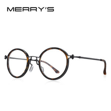 Carica l&#39;immagine nel visualizzatore di Gallery, MERRYS DESIGN Men Steampunk Glasses Frame Popular Women Retro Round Eye Frames For Men Women Titanium Frame S2404