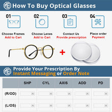 Carica l&#39;immagine nel visualizzatore di Gallery, MERRYS DESIGN Men Steampunk Glasses Frame Popular Women Retro Round Eye Frames For Men Women Titanium Frame S2404