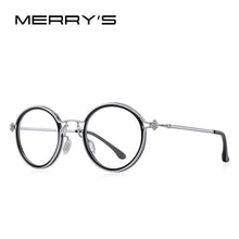 Carica l&#39;immagine nel visualizzatore di Gallery, MERRYS DESIGN Men Steampunk Glasses Frame Popular Women Retro Round Eye Frames For Men Women Titanium Frame S2404