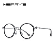 Carica l&#39;immagine nel visualizzatore di Gallery, MERRYS DESIGN Men Steampunk Glasses Frame Popular Women Retro Round Eye Frames For Men Women Titanium Frame S2404