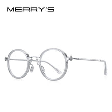 Carica l&#39;immagine nel visualizzatore di Gallery, MERRYS DESIGN Men Steampunk Glasses Frame Popular Women Retro Round Eye Frames For Men Women Titanium Frame S2404