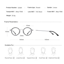 Carica l&#39;immagine nel visualizzatore di Gallery, MERRYS DESIGN Men Steampunk Glasses Frame Popular Women Retro Round Eye Frames For Men Women Titanium Frame S2404