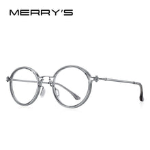 Carica l&#39;immagine nel visualizzatore di Gallery, MERRYS DESIGN Men Steampunk Glasses Frame Popular Women Retro Round Eye Frames For Men Women Titanium Frame S2404
