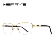 Carica l&#39;immagine nel visualizzatore di Gallery, MERRYS DESIGN Men Titanium Alloy Glasses Frame Business Style Half Frames Ultralight Myopia Prescription Eyeglasses S2188