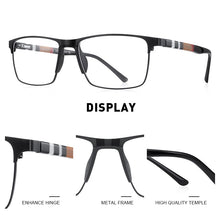 Load image into Gallery viewer, MERRYS DESIGN Men Titanium Alloy Glasses Frame Business Style Male Square Acetate Legs Myopia Prescription Eyeglasses S2253