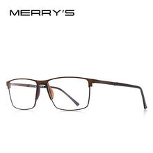 Carica l&#39;immagine nel visualizzatore di Gallery, MERRYS DESIGN Men Titanium Alloy Glasses Frame Business Style Male Square Ultralight Eye Myopia Prescription Eyeglasses S2170