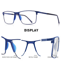 Carica l&#39;immagine nel visualizzatore di Gallery, MERRYS DESIGN Men Titanium Alloy Glasses Frame Business Style Male Square Ultralight Eye Myopia Prescription Eyeglasses S2170