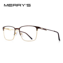 Carica l&#39;immagine nel visualizzatore di Gallery, MERRYS DESIGN Uomo Occhiali in lega di titanio Telaio Business Style Quadrato maschile Ultralight Eye Miopia Occhiali da vista S2179
