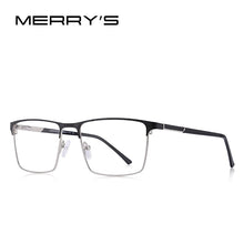 Carica l&#39;immagine nel visualizzatore di Gallery, MERRYS DESIGN Men Titanium Alloy Glasses Frame Business Style Male Square Ultralight Eye Myopia Prescription Eyeglasses S2057