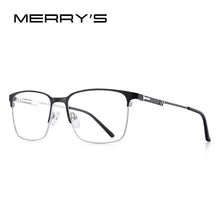 Carica l&#39;immagine nel visualizzatore di Gallery, MERRYS DESIGN Uomo Occhiali in lega di titanio Telaio Business Style Quadrato maschile Ultralight Eye Miopia Occhiali da vista S2179