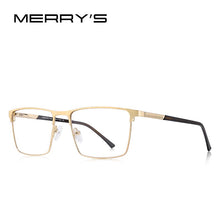 Carica l&#39;immagine nel visualizzatore di Gallery, MERRYS DESIGN Men Titanium Alloy Glasses Frame Business Style Male Square Ultralight Eye Myopia Prescription Eyeglasses S2057