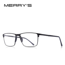 Carica l&#39;immagine nel visualizzatore di Gallery, MERRYS DESIGN Men Titanium Alloy Glasses Frame Business Style Male Square Ultralight Eye Myopia Prescription Eyeglasses S2170