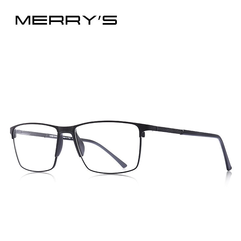MERRYS DESIGN Men Titanium Alloy Glasses Frame Business Style Male Square Ultralight Eye Myopia Prescription Eyeglasses S2170