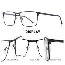 Carica l&#39;immagine nel visualizzatore di Gallery, MERRYS DESIGN Men Titanium Alloy Glasses Frame Business Style Male Square Ultralight Eye Myopia Prescription Eyeglasses S2057