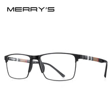 Carica l&#39;immagine nel visualizzatore di Gallery, MERRYS DESIGN Men Titanium Alloy Glasses Frame Male Square Ultralight Eye Myopia Prescription Eyeglasses S2001