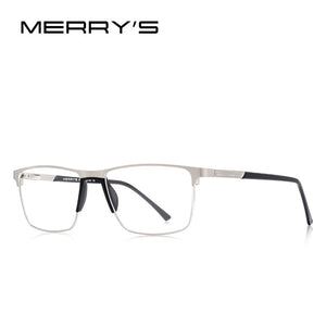 MERRYS DESIGN Men Titanium Alloy Glasses Frame  Male Square Ultralight Eye Myopia Prescription Eyeglasses S2001